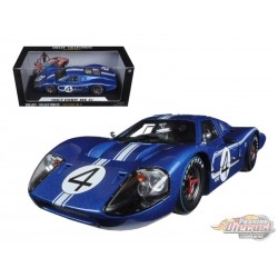 Ford GT MK IV No.4 Blue L. Ruby - D. Hulme 24 Hours of Le Mans (1967) - Shelby Collectibles - 1/18 - SC426
