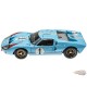 1966 Ford GT 40 MK II RHD (Right Hand Drive) No.1 Light Blue Miles - Shelby Collectibles - 1/18 - SC411