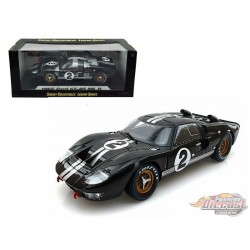 1966 Ford GT-40 MK II No.2 Black - Shelby Collectibles - 1/18 - SC408