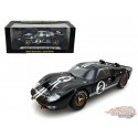 1966 Ford GT-40 MK II No.2 Black - Shelby Collectibles - 1/18 - SC-408
