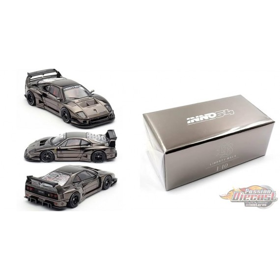 LBWK Ferrari F40 Chrome Black - INNO 64 - 1/64 - IN64-LBWKF40-CHB