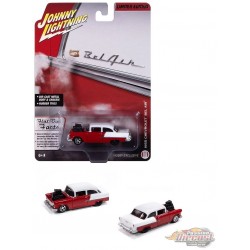 1955 Chevrolet Bel Air (Red/White) - Johnny Lightning 1/64 - JLSP408 Passion Diecast