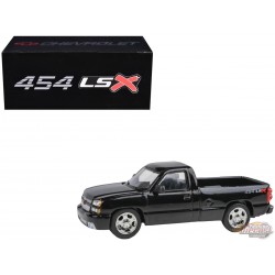 2006 Chevrolet Silverado 454 LSX Pickup Truck Onyx Black - Para64 - PB-55831 - Passion Diecast 