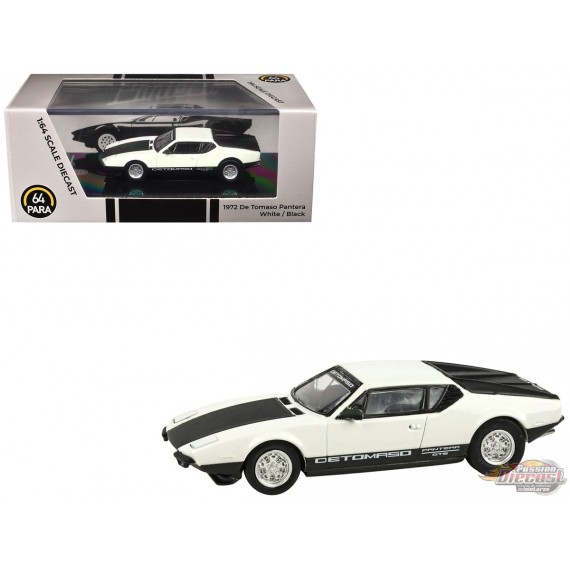 1972 De Tomaso Pantera Blanc et Noir - Para64 - PA-55646 - Passion Diecast 
