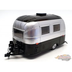 Airstream 16 Bambi Sport - Silver and Black Greenlight 1/24 18226 Passion Diecast 