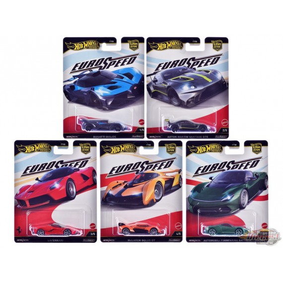Hot Wheels - Car Culture - 1:64 - 2025 HW Euro Speed - Release L - Ensemble De 5 Voitures - FPY86-961L - Passion Diecast