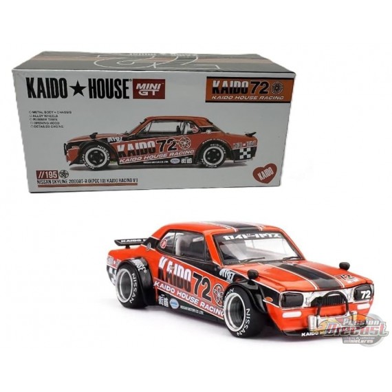 Nissan Skyline 2000GT-R (KPGC10) Kaido Racing V1 - Mini GT - Mijo Exclusives - 1/64 - KHMG195 Passion Diecast