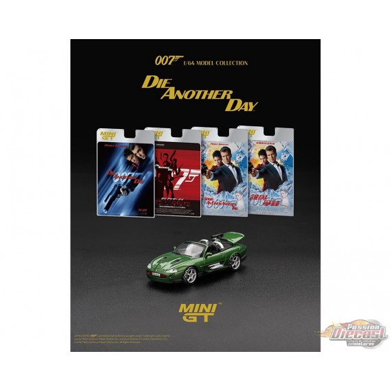  Jaguar XKR James Bond Die Another Day - English Packaging - Mini GT - 1:64 - MGT00908-007E Passion Diecast