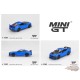 Ford Mustang Dark Horse 2024 - Grabber Blue - Mini GT - 1:64 - MGT01141 Passion Diecast