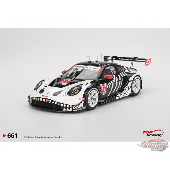 Porsche 911 GT3 R No.77 AO Racing 2025 IMSA Petit Le Mans - Top Speed RESIN MODEL - 1:18 - TS0651 Passion Diecast