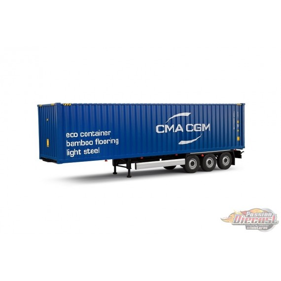 REMORQUE PORTE-CONTENEUR - 2024 - Solido - 1/24- S2400507 Passion Diecast