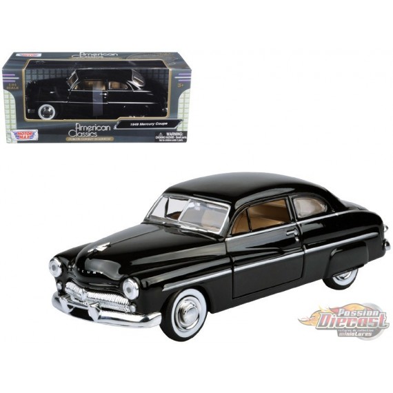 1949 Mercury Coupe Noir - Motormax 1-24 - 73225 BK
