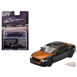 Bentley Flying Spur - Orange Flame / Onyx - Mini GT - 1:64 - MGT00991 Passion Diecast