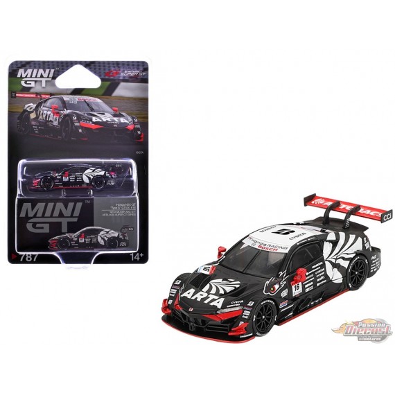 Japan Exclusive Honda NSX-GT Type S GT500 No.16 ARTA MUGEN ARTA 2023 SUPER GT Series - Mini GT - 1:64 - MGT00787