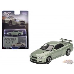 Nissan Skyline GT-R (R34) V-Spec II Nür - Millenium Jade - Mini GT - 1:64 - MGT01003 Passion Diecast