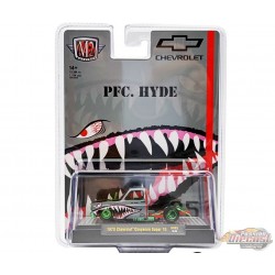 CHASE CAR 1973 Chevrolet Cheyenne Super 10 PFC. HYDE Shark Face - M2 Machine - 1:64 - 31500-HS62GR