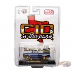 CHASE CAR 1977 Chevrolet Cheyenne 10 - Blue - C10s In The Park - MiJo Exclusives - M2 Machine - 1:64 - 31500-MJS87GR