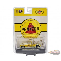 CHASE CAR 1975 GMC Sierra Grande 15 Tow Truck Penzoil - Yellow - M2 Machine - 1:64 - 31500-HS57GR
