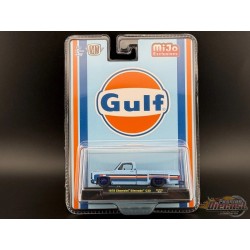 CHASE CAR 1978 Chevrolet Silverado 30 Custom GULF - Blue - M2 Machine - 1:64 - 31500-MJS86GR