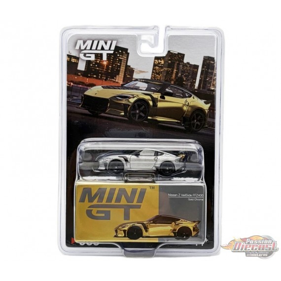 CHASE CAR Nissan Z VeilSide FZ400 Gold Chrome - Mini GT - 1:64 - MGT00985GR Passion Diecast
