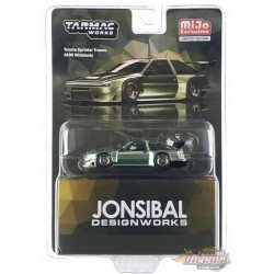 CHASE CAR Toyota Sprinter Trueno AE86 Widebody Green JONSIBAL Designworks - Tarmac Works - 1/64 - T64G-060-GRGR