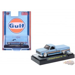 1978 Chevrolet Silverado 30 Custom GULF - Bleu - M2 Machine - 1:64 - 31500-MJS86