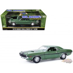 M. Norms Dodge Challenger R/T Hardtop Hemi 1970 vert F8 avec toit vert et intérieur vert - 1/18 - Greenlight - 13700