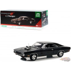 1970 Dodge Charger with Blown Engine en noir - 1/18  Greenlight - 19122