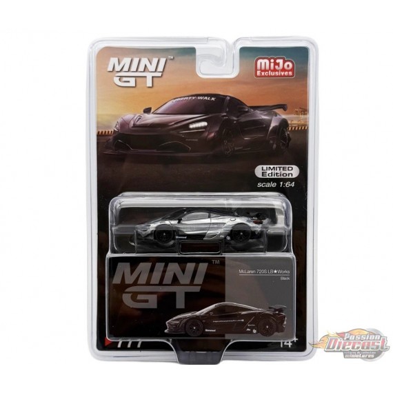CHASE CAR McLaren 720S LB★Works Noir - Mini GT - 1:64 - MGT00777GR Passion Diecast