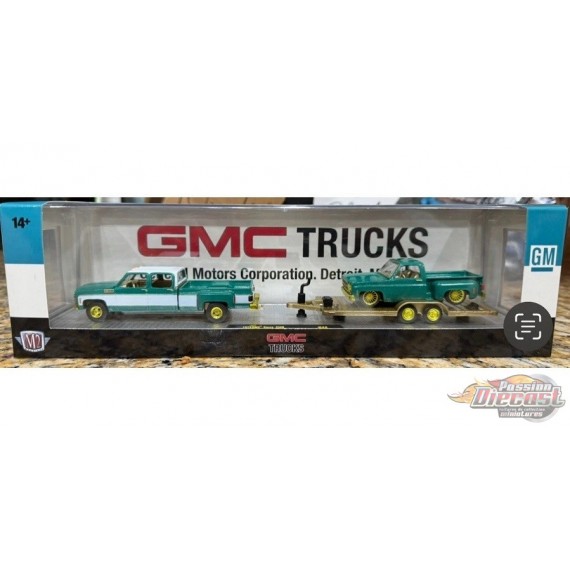 CHASE CAR Duo de camions et de remorques Chevy - M2 1/64 - 36000-88 CGR