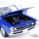 1966 Pontiac GTO in Barrier Blue with White Top - 1/18 - Highway 61 - 18047