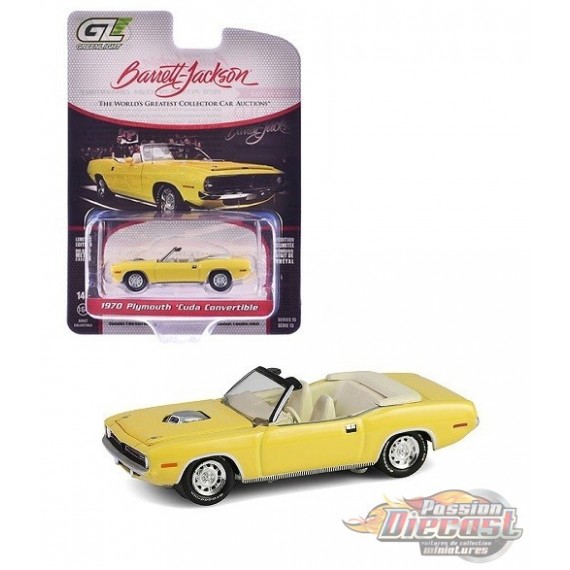 1970 Plymouth Cuda Convertible - Barrett-Jackson Scottsdale Edition Series 15 - 1/64 Greenlight - 37320 E
