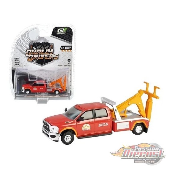 Camionnette de dépannage Ram 3500 Dually 2022 - Dually Drivers Series 16 - 1/64 Greenlight - 46160 E