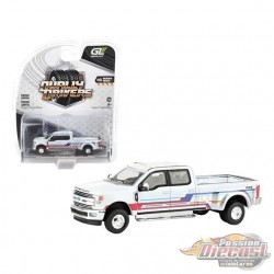 2019 Ford F-350 Lariat Dually Pickup Truck - Dually Drivers Series 16 - 1/64 Greenlight - 46160 D