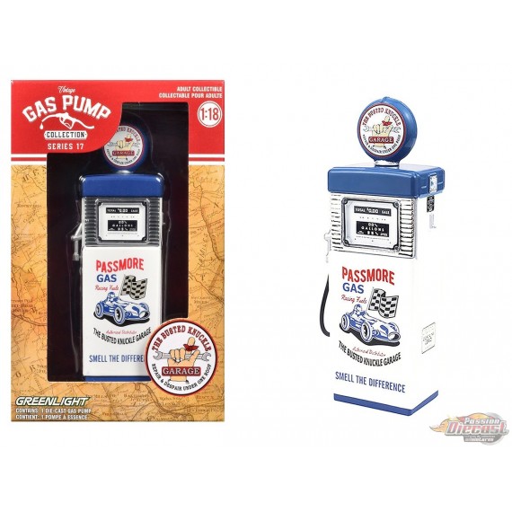 Busted Knuckle Garage Speed Shop - 1951 Wayne 505 Gas Pump - Greenlight 1/18 - 14170 B Passion Diecast 