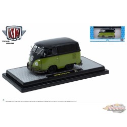 1960 Volkswagen Delivery Short Van Custom Green - M2 Machines 1:24 - 40300-S43 B Passion Diecast