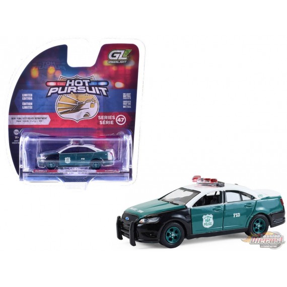NYPD - 2014 Ford Taurus - NYPD Vintage Tribute Livery - Hot Pursuit Series 47 - 1/64 Greenlight - 43050 B