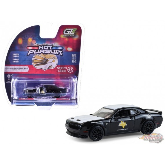 Texas DPS - 2020 Dodge Challenger SRT Hellcat - Hot Pursuit Series 47 - 1/64 Greenlight - 43050 E