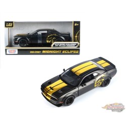 Dodge Challenger SRT Hellcat Widebody 2018 - Noir mat et or - Motormax 1/24 - 79201 Passion Diecast