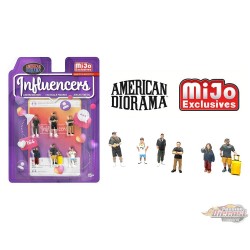 Influencers - 6 Piece metal set - American Diorama - 1/64 - AD-2433 Passion Diecast