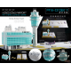 Hong Kong Airport Air Traffic Control Tower Set  / Fantasy Wings / 1:400 /  FWDP-SC-4048