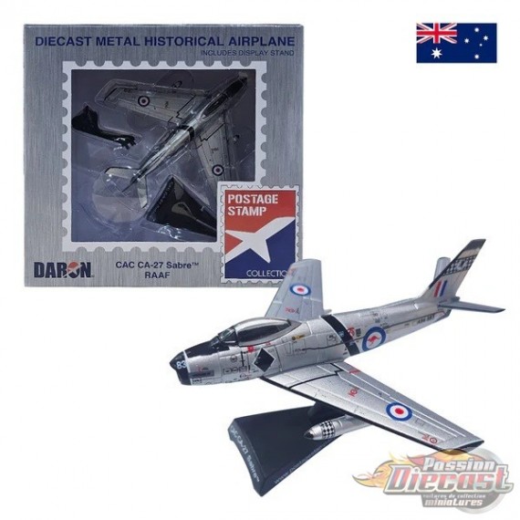 North American CAC CA-24 Sabre RAAF  "Royal Australian Air Force"  1/110  POSTAGE STAMP  PS5361-5