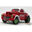 (Free Shipping) 1940 Gasser Stockin Stuffer in Red and Green with White Flame Accents - ACME - 1/18 - A1800938