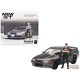 Nissan Skyline GT-R (R32) Nismo Gunmetal avec figurine Matsuda - Mini GT - 1:64 - MGT00869 Passion Diecast