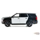 Chevrolet Tahoe 2025 véhicule de police pour poursuite - Noir et blanc bicolore - Motormax 1/24 - 76816-BKWH Passion Diecast