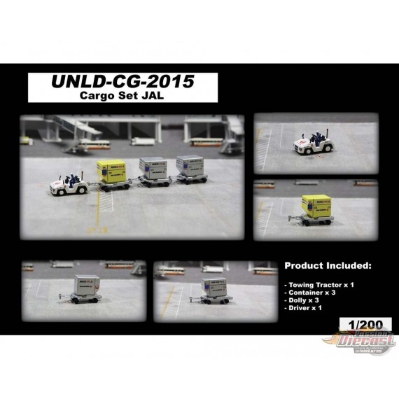 JAL - Japan Air Lines Cargo Set / Fantasy Wings / 1:200 / UNLD-CG-2015