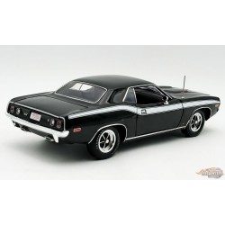 (Free shipping) 1972 Plymouth Cuda 340 Hard top  Black with White Stripes  - ACME - 1/18 - A1806137HT
