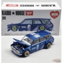 (Web Only) Mijo Exclusive - Kaido★House - Datsun 510 Wagon Blue - Mini GT - Mijo Exclusives - 1/64 - KHMG011