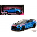(Preorder) 2020 Ford  Mustang Shelby GT500 Blue – Pink Slips  -  Jada 1/18 -  35723