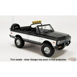 (Preorder) (Free shipping) 1971 Chevrolet Blazer K5 in Classic Tuxedo Black & White Two Tone -  - ACME - 1/18 - A1807716